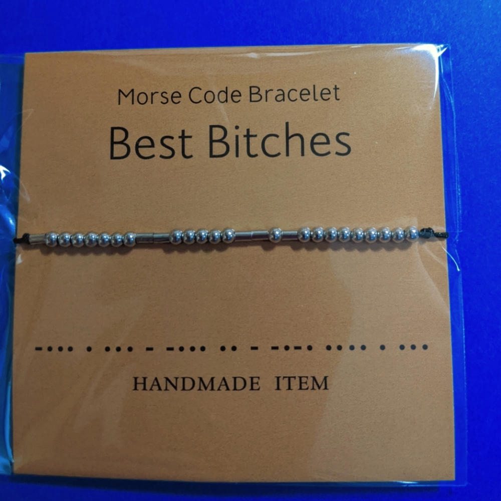 Morse Code Bracelet Best Bitches
